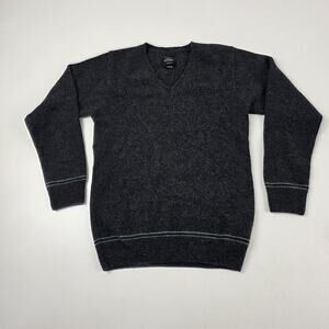 Harry Potter Sweater Mens XS Gray‎ V Neck 100% Lambswool Made in Scotland